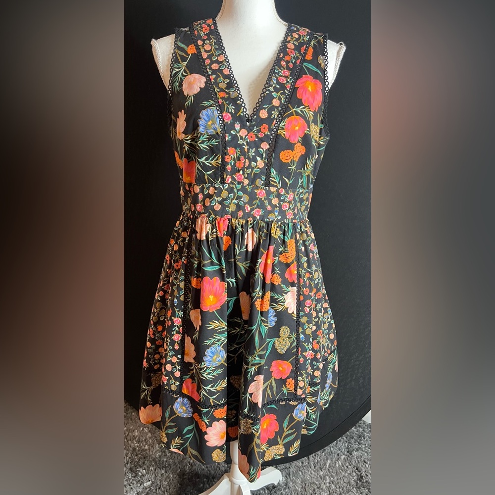 Kate Spade Black Floral Dress